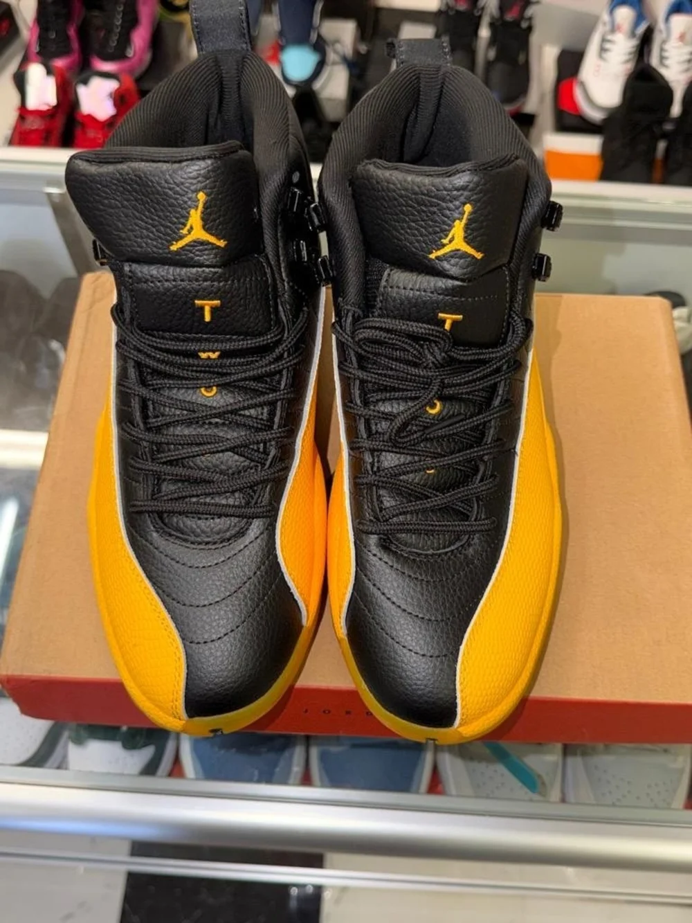 Jordan Men’s High-Top Sneakers — Black & Yellow